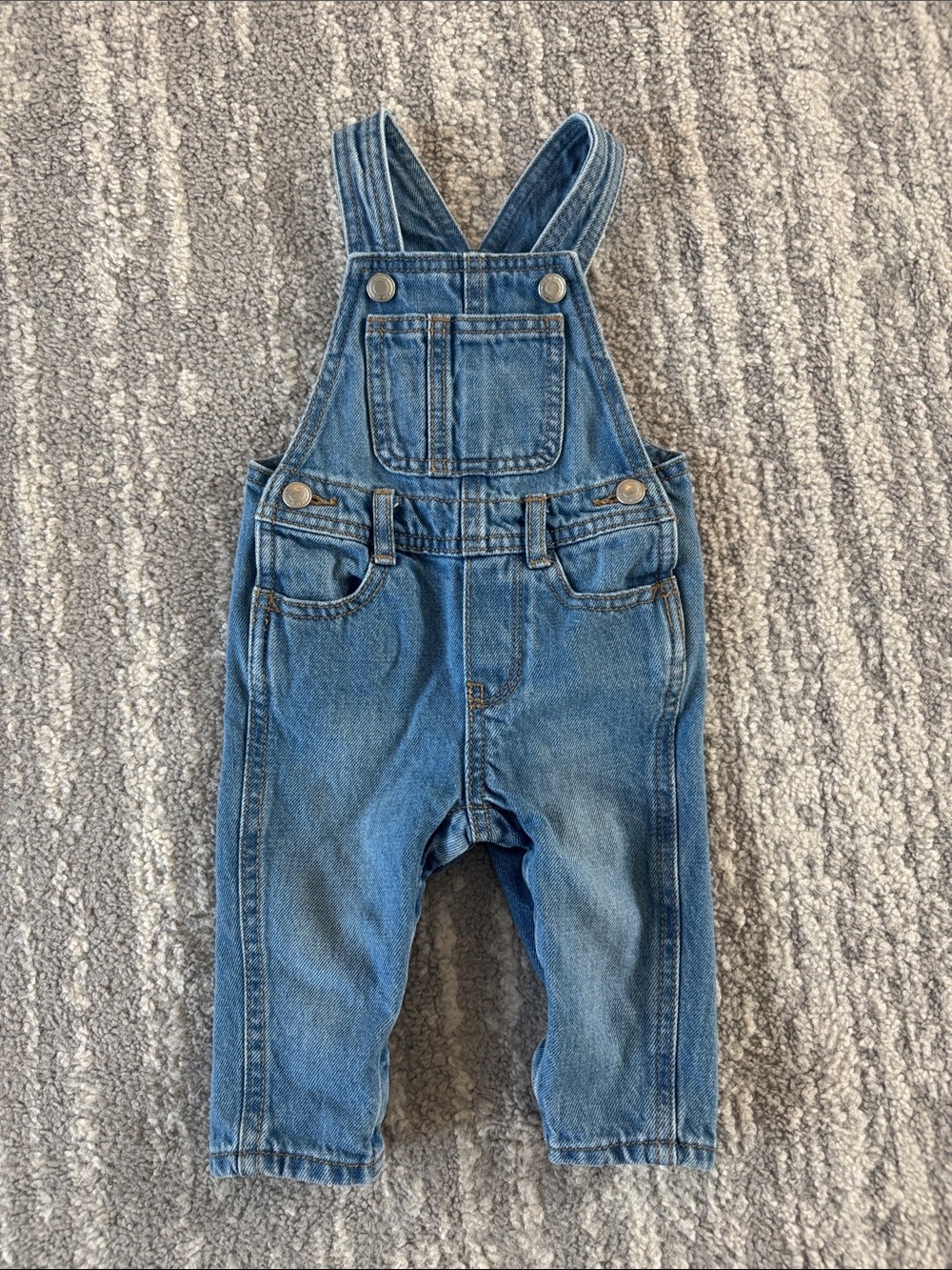 Classic Blue Denim Kids Overalls